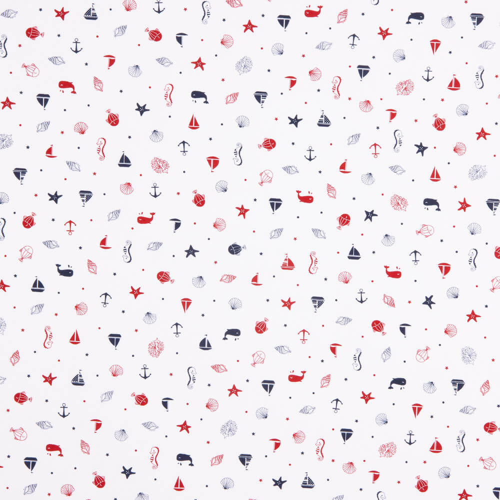 Marin Enfant Popeline de Coton Bio - Ribes y Casals