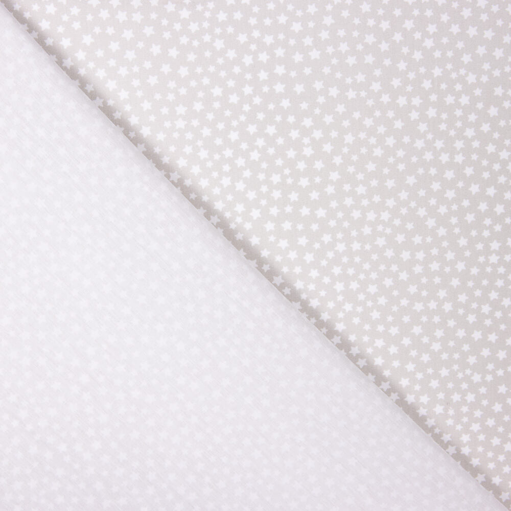 Popeline Coton BIO Enfant Mini Étoile Beige - Ribes y Casals
