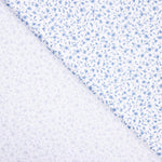 Popeline Coton BIO Enfant Mini Fleur Bleue - Ribes y Casals