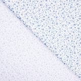 Popeline Coton BIO Enfant Mini Fleur Bleue - Ribes y Casals