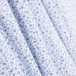 Popeline Coton BIO Enfant Mini Fleur Bleue - Ribes y Casals