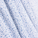 Popeline Coton BIO Enfant Mini Fleur Bleue - Ribes y Casals