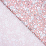 Popeline Coton BIO Enfant Mini Pois Fleur Rose - Ribes y Casals