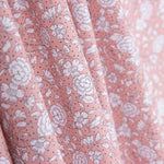 Popeline Coton BIO Enfant Mini Pois Fleur Rose - Ribes y Casals