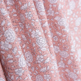 Popeline Coton BIO Enfant Mini Pois Fleur Rose - Ribes y Casals