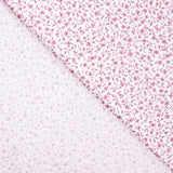 Popeline Coton BIO Enfant Mini Fleur Rose - Ribes y Casals