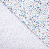 Popeline Coton BIO Enfant Mini Jardin Vert D&#39;eau - Ribes y Casals