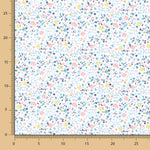 Popeline Coton BIO Enfant Mini Jardin Vert D&#39;eau - Ribes y Casals