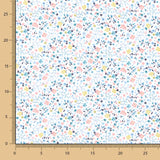 Popeline Coton BIO Enfant Mini Jardin Vert D&#39;eau - Ribes y Casals