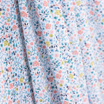 Popeline Coton BIO Enfant Mini Jardin Vert D&#39;eau - Ribes y Casals