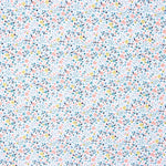 Popeline Coton BIO Enfant Mini Jardin Vert D&#39;eau - Ribes y Casals