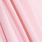 Popeline Coton BIO Enfant Mini Pois Rose - Ribes y Casals