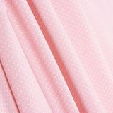 Popeline Coton BIO Enfant Mini Pois Rose - Ribes y Casals