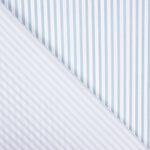 Popeline Enfant Coton Bio Mini Rayure Bleue - Ribes y Casals