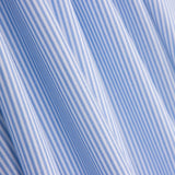 Popeline Enfant Coton Bio Mini Rayure Bleue - Ribes y Casals