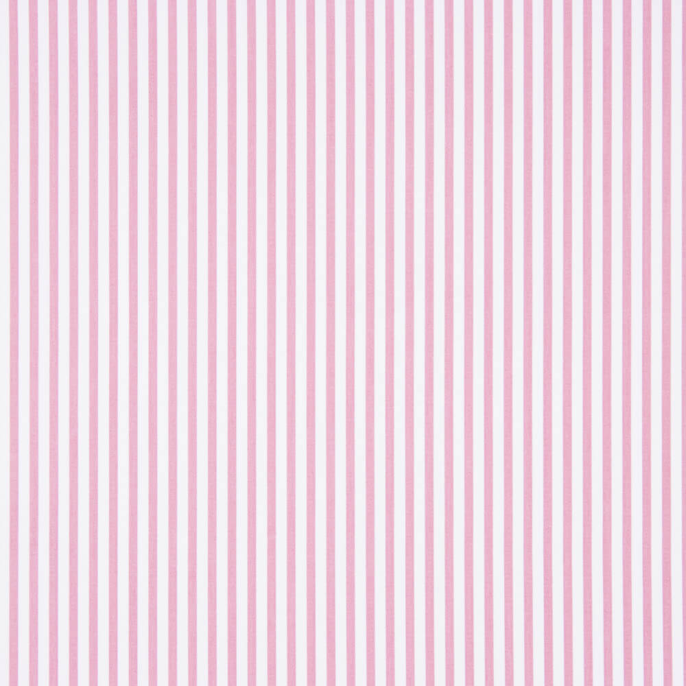 Popeline Coton BIO Enfant Mini Rayures Roses - Ribes y Casals