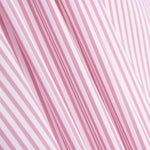 Popeline Coton BIO Enfant Mini Rayures Roses - Ribes y Casals