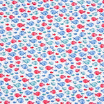 Popeline Coton BIO Enfant Poissons Bleu - Ribes y Casals