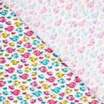 Popeline Coton BIO Enfant Poisson Rose - Ribes y Casals