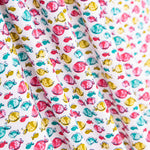 Popeline Coton BIO Enfant Poisson Rose - Ribes y Casals