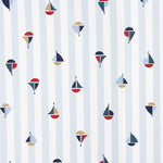 Popeline Coton BIO Vichy bateaux - Ribes y Casals