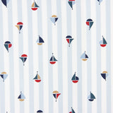 Popeline Coton BIO Vichy bateaux - Ribes y Casals