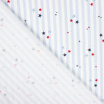 Popeline  Coton BIO Vichy Stars - Ribes y Casals