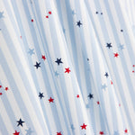 Popeline  Coton BIO Vichy Stars - Ribes y Casals