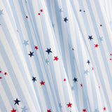 Popeline  Coton BIO Vichy Stars - Ribes y Casals