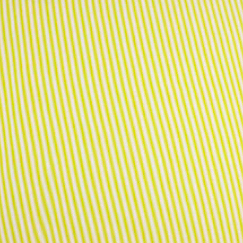 Popeline Enfant Coton Bio Mini Rayure Citron Vert - Ribes y Casals