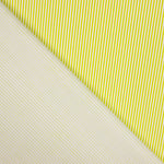 Popeline Enfant Coton Bio Mini Rayure Citron Vert - Ribes y Casals