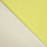 Popeline Enfant Coton Bio Mini Rayure Citron Vert - Ribes y Casals