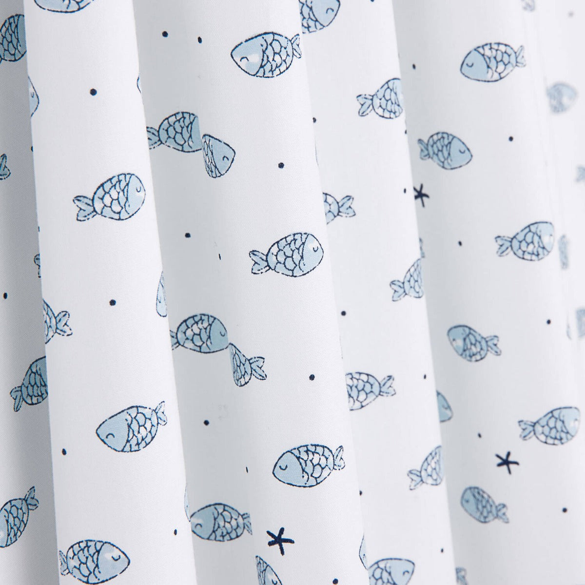 Popelín Algodón Orgánico Pececitos - Ribes y Casals