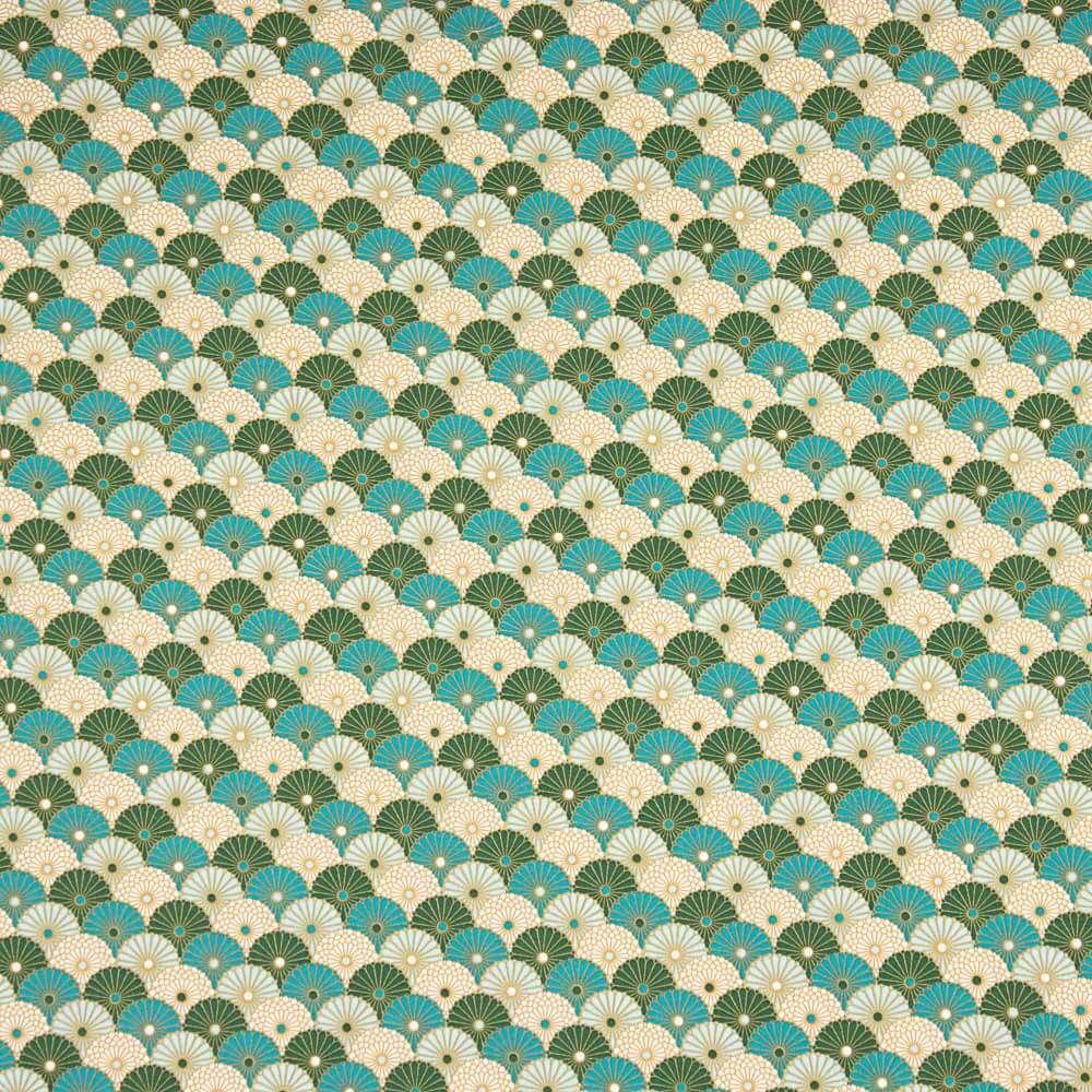 Popeline Coton Oeko-Tex® Paipai Vert - Ribes y Casals