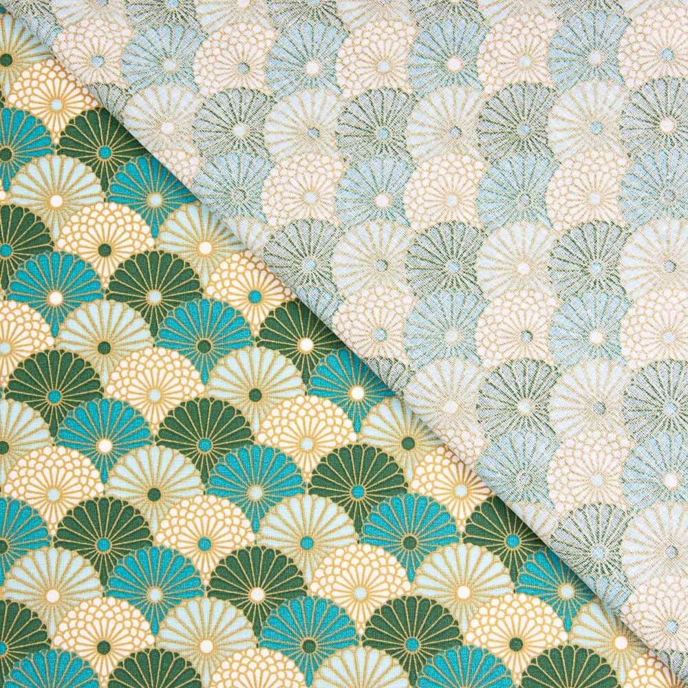 Popeline Coton Oeko-Tex® Paipai Vert - Ribes y Casals