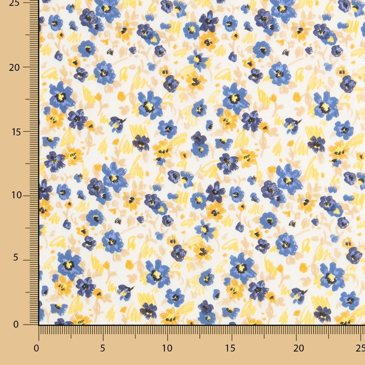 Popeline Coton Prairie Jaune - Ribes y Casals