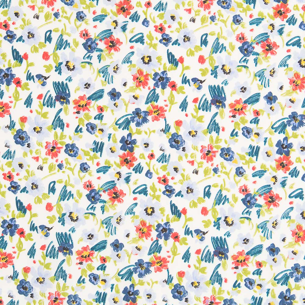 Popeline Coton Prairie Verte - Ribes y Casals