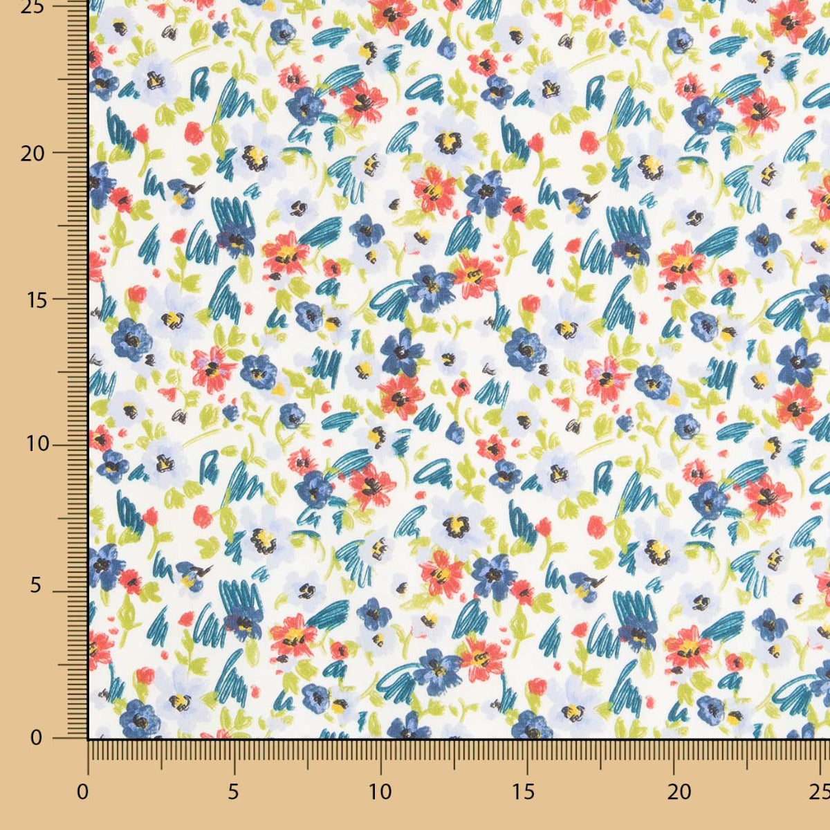 Popeline Coton Prairie Verte - Ribes y Casals