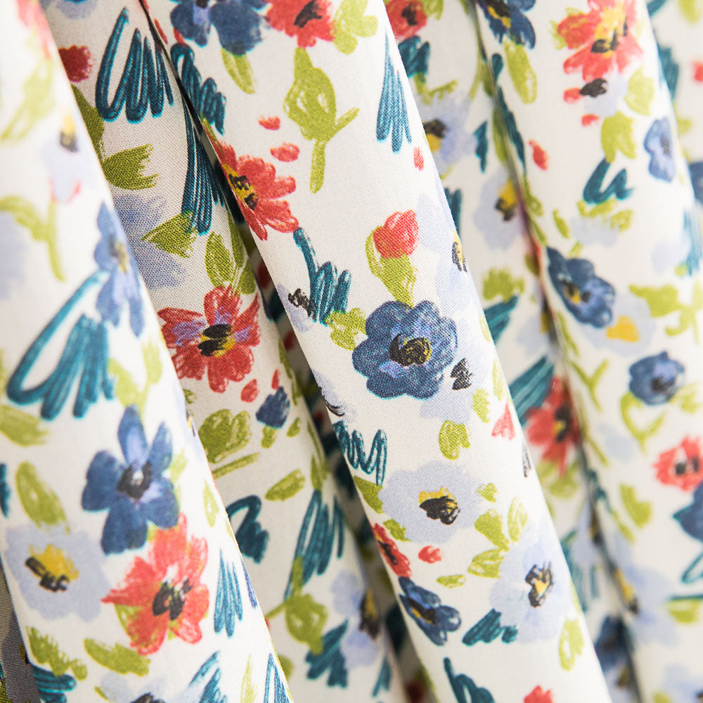 Popeline Coton Prairie Verte - Ribes y Casals