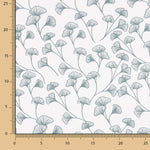 Popeline de coton à branches blanches en diagonale - Ribes y Casals