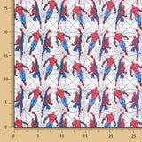 Popeline Coton Blanc Spiderman - Ribes y Casals