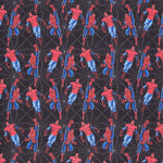 Popeline Coton Noir Spiderman - Ribes y Casals