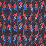 Popeline Coton Noir Spiderman - Ribes y Casals