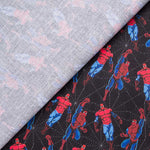 Popeline Coton Noir Spiderman - Ribes y Casals