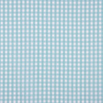 Popeline de coton biologique à carreaux vichy bleu aqua - Ribes y Casals