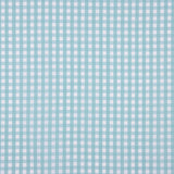 Popeline de coton biologique à carreaux vichy bleu aqua - Ribes y Casals