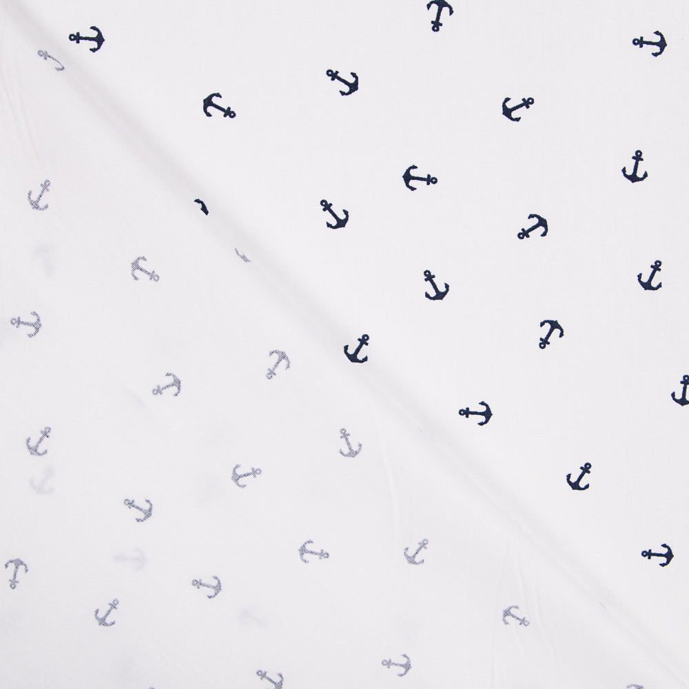 Popeline Ancres Blanc - Ribes y Casals