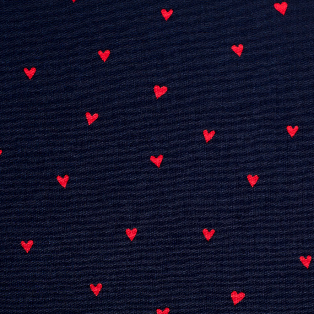 Popeline Galaxie Lurex Bleu Nuit - Ribes y Casals