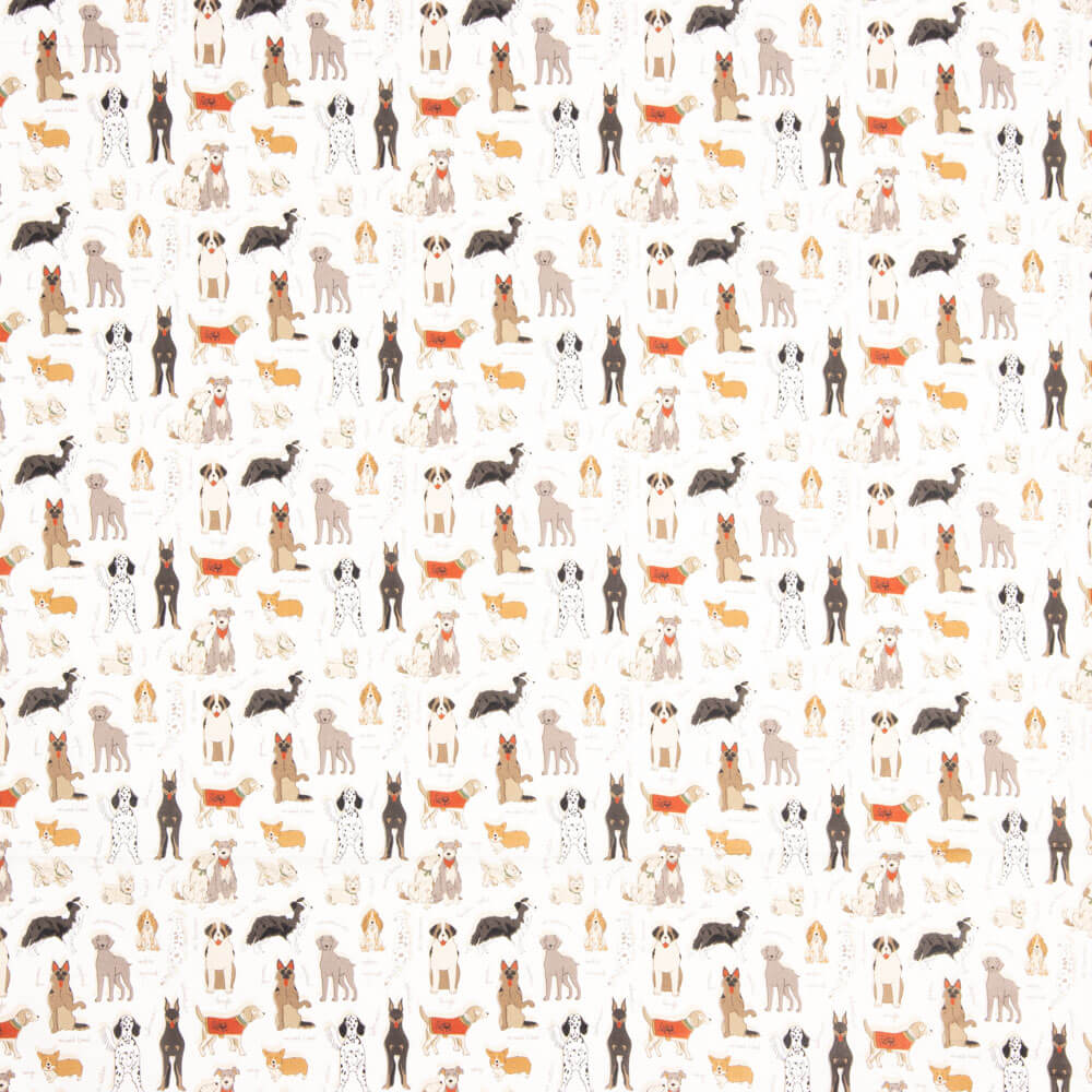 Popeline de coton Chiens - Ribes y Casals
