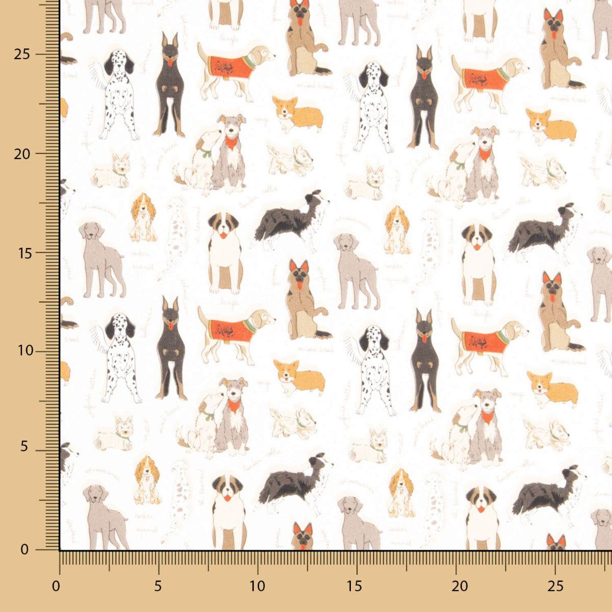 Popeline de coton Chiens - Ribes y Casals